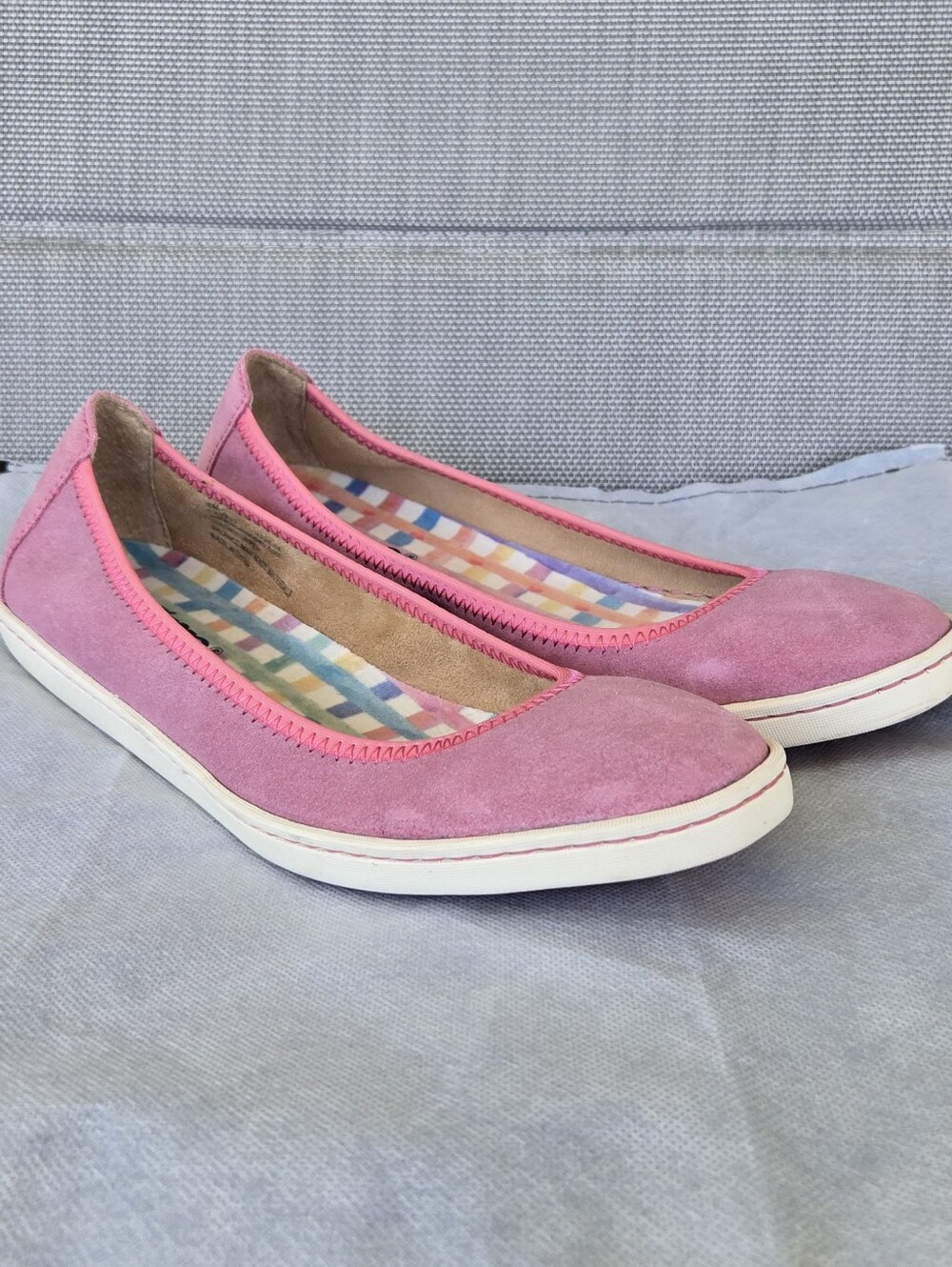 Born Pink Suede Slip-On Ballet Flats